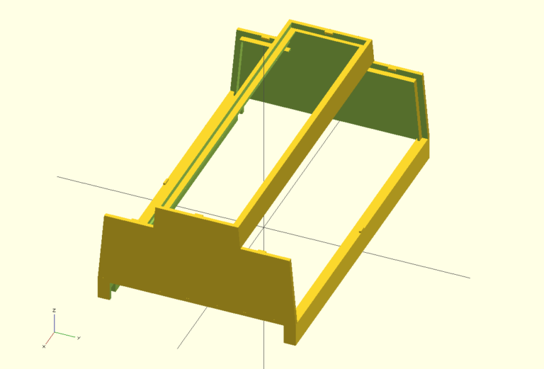 3d printable 35mm din rail enclosure for electronic boards